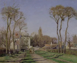 Ingresso al villaggio di Voisins, Yvelines, 1872